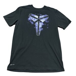 Nike Kobe Bryant DriFit Mamba Galaxy Logo Black Basketball Tshirt Size Large